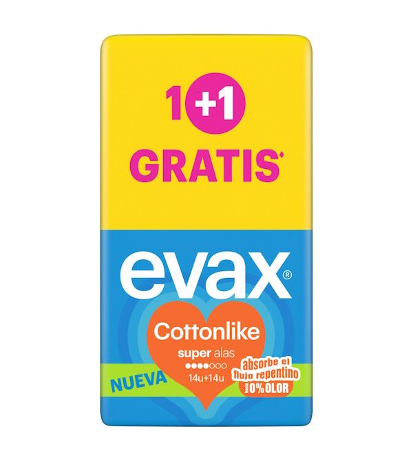Pack Cottonlike Compresas Super con Alas | 28 uds