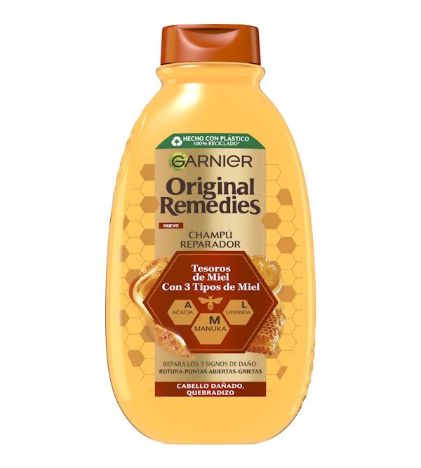 Champú Reparador Tesoros de Miel Con 3 Tipos de Miel | 400 ml