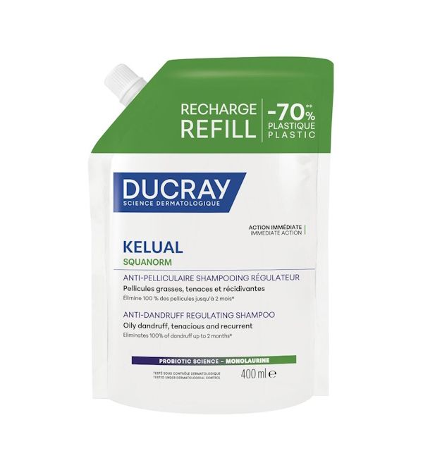 Champú Tratamiento Regulador Caspa Kelual Squanorm REFILL | 400 ml