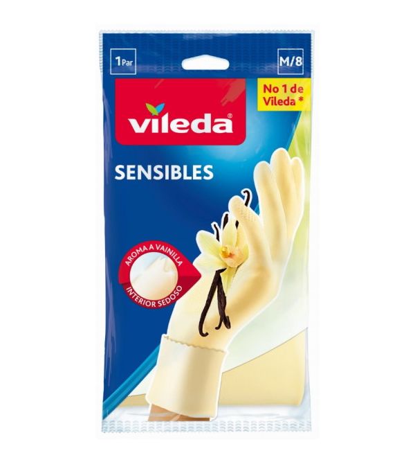 Sensibles Guantes Satin Amarillo Talla M | 1 uds