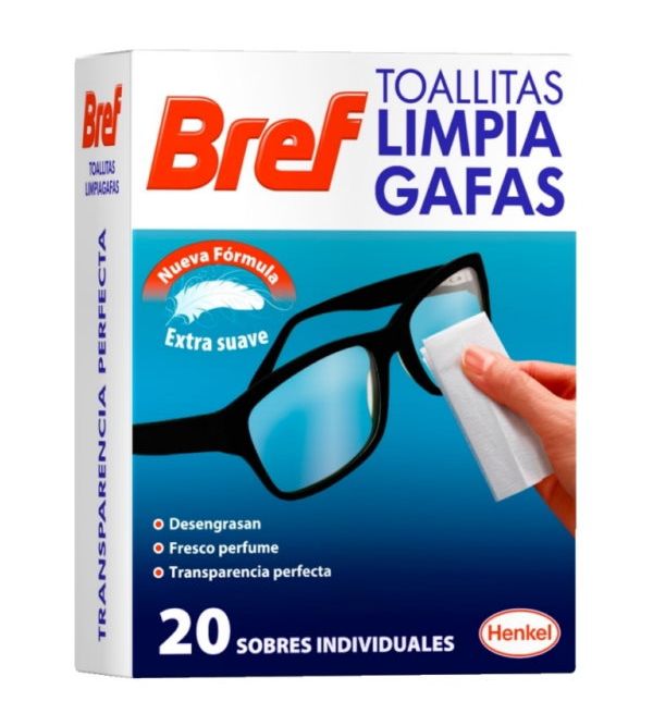 Toallitas Limpia Gafas Extra Suaves, 20 uds - bref