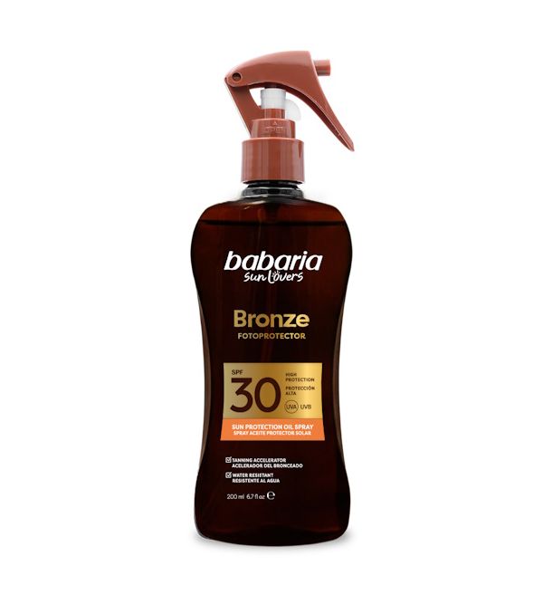 Bronze Fotoprotector Spray Aceite Protector Solar SPF30 | 200 ml