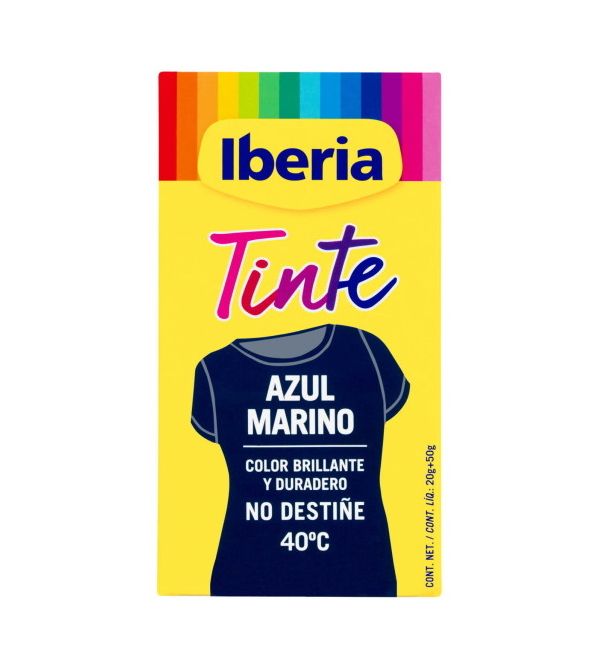 TINTE PARA ROPA IBERIA AZUL VAQUERO 20 G