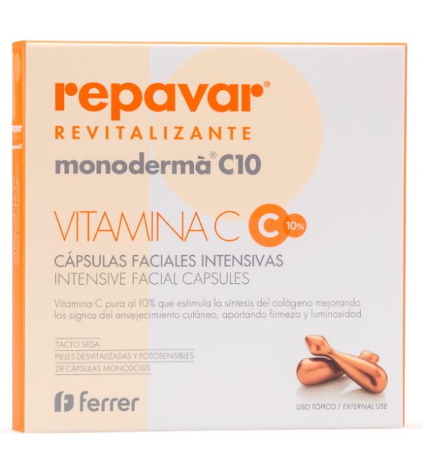 Revitalizante Vitamina C Cápsulas Faciales Intensivas | 28 uds