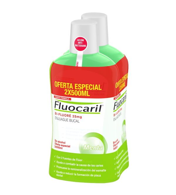 Pack Bi-Fluoré Colutorio con Flúor | 1.000 ml