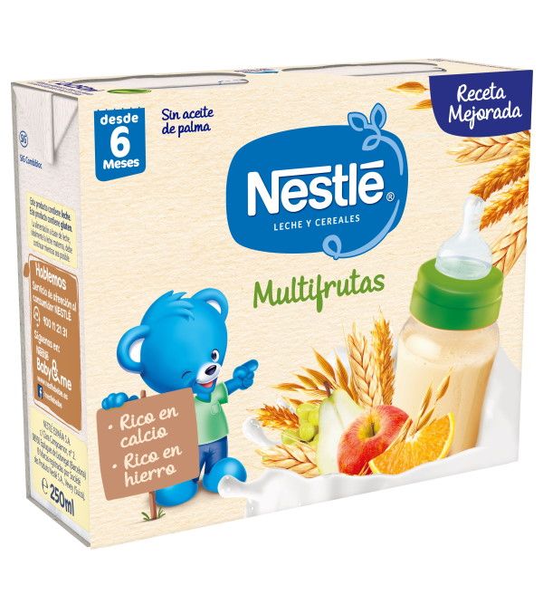Leche y Cereales Multifrutas Papillas | 500 ml