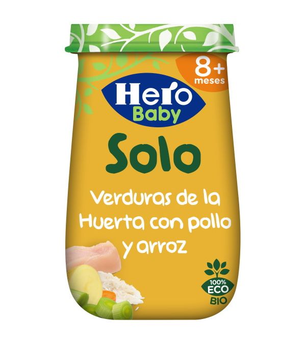 Baby Solo Potito Verduras de la Huerta con Pollo y Arroz | 190 gr
