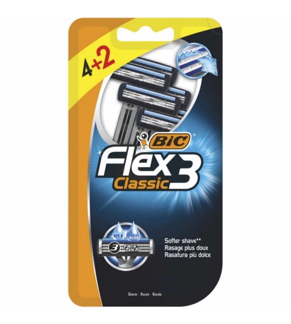 Maquinillas Afeitar Flex 3 Classic | 6 uds