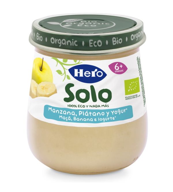 Baby Solo Manzana Plátano y Yogurt | 120 gr