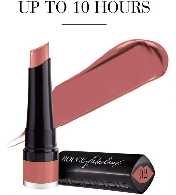 Bourjois Rouge Fabuleux Lipstick – 2x Stück In 01 Abracadabiege, Samtig, Bis 12h Halt