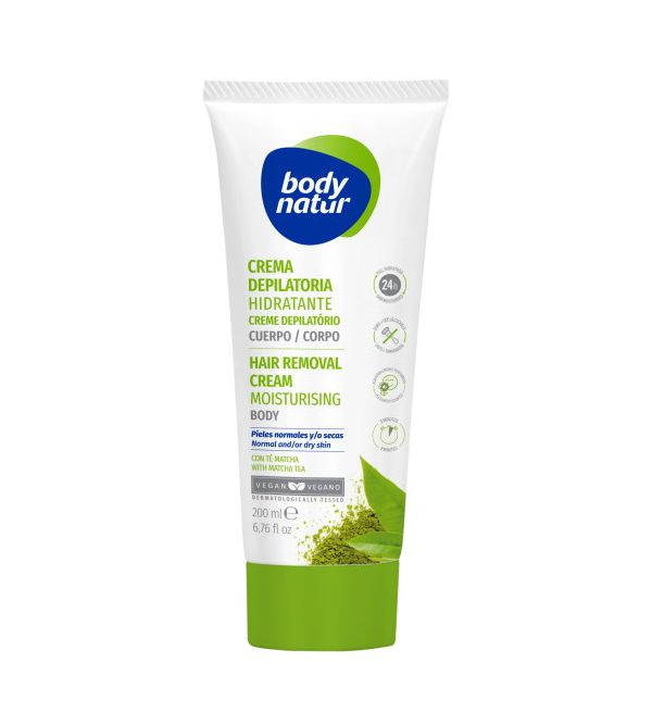 Crema Depilatoria Hidratante Cuerpo Té Matcha | 200 ml