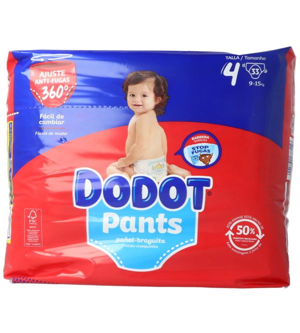 Pants Pañal-Braguita Talla 4 | 33 uds