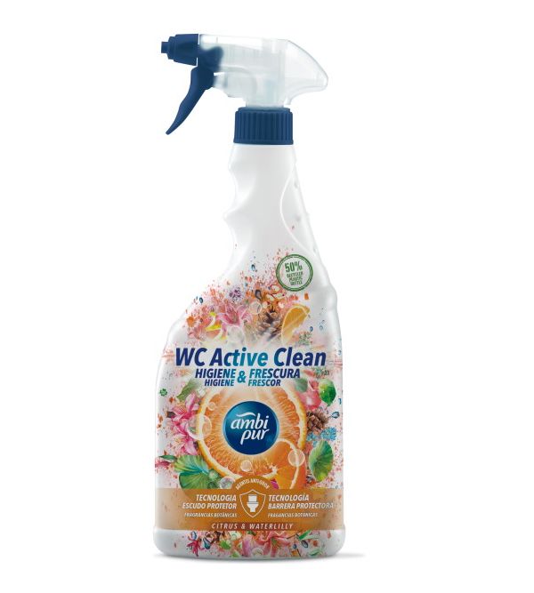 WC Active Clean Citrus & Waterlilly, 750 ml - ambipur