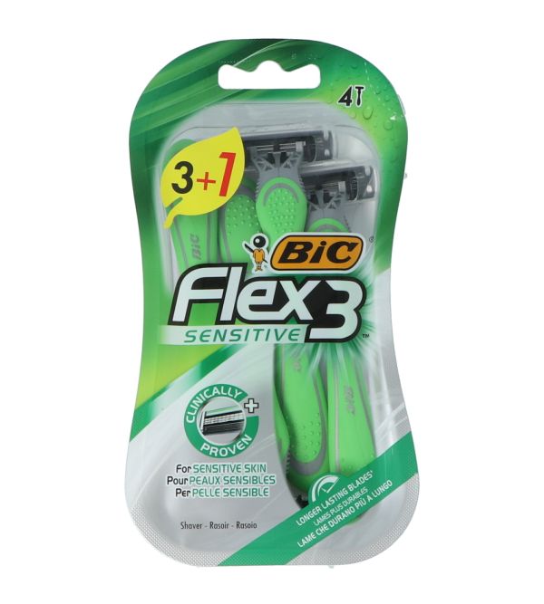 Flex 3 Sensitive Maquinillas | 4 uds