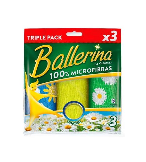 Paños de Microfibra con Flor | 3 uds