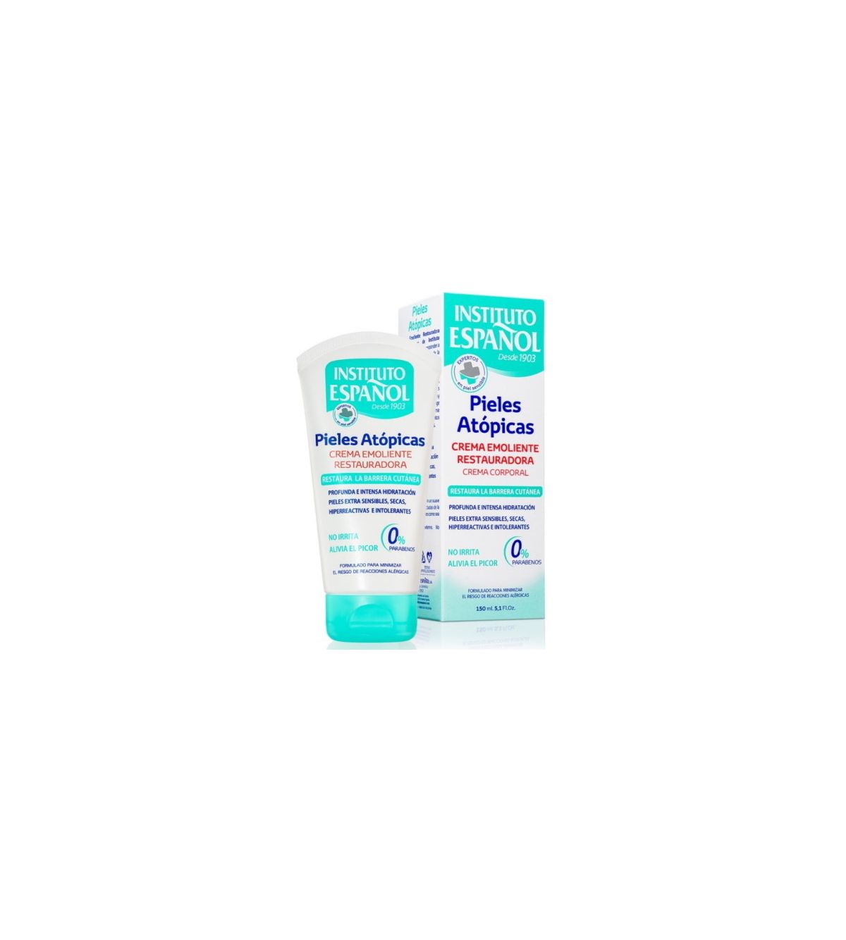 Instituto Español Crema Restauradora Für Atopische Haut – Pflegecreme 150 Ml, Beruhigend & Feuchtigkeitsspendend