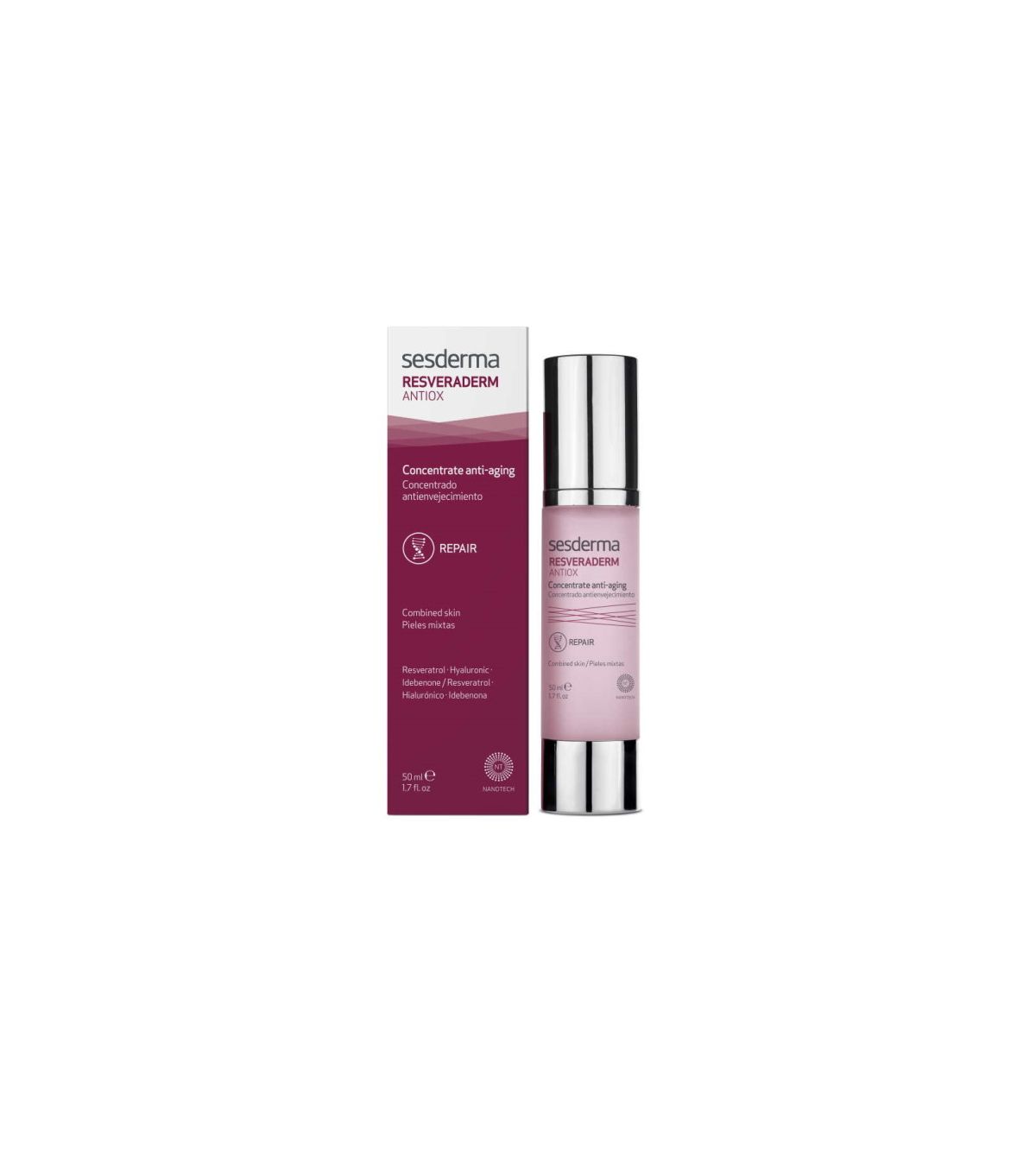 RESVERADERM Antiox Concentrado Antienvejecimiento | 50 ml - sesderma ...