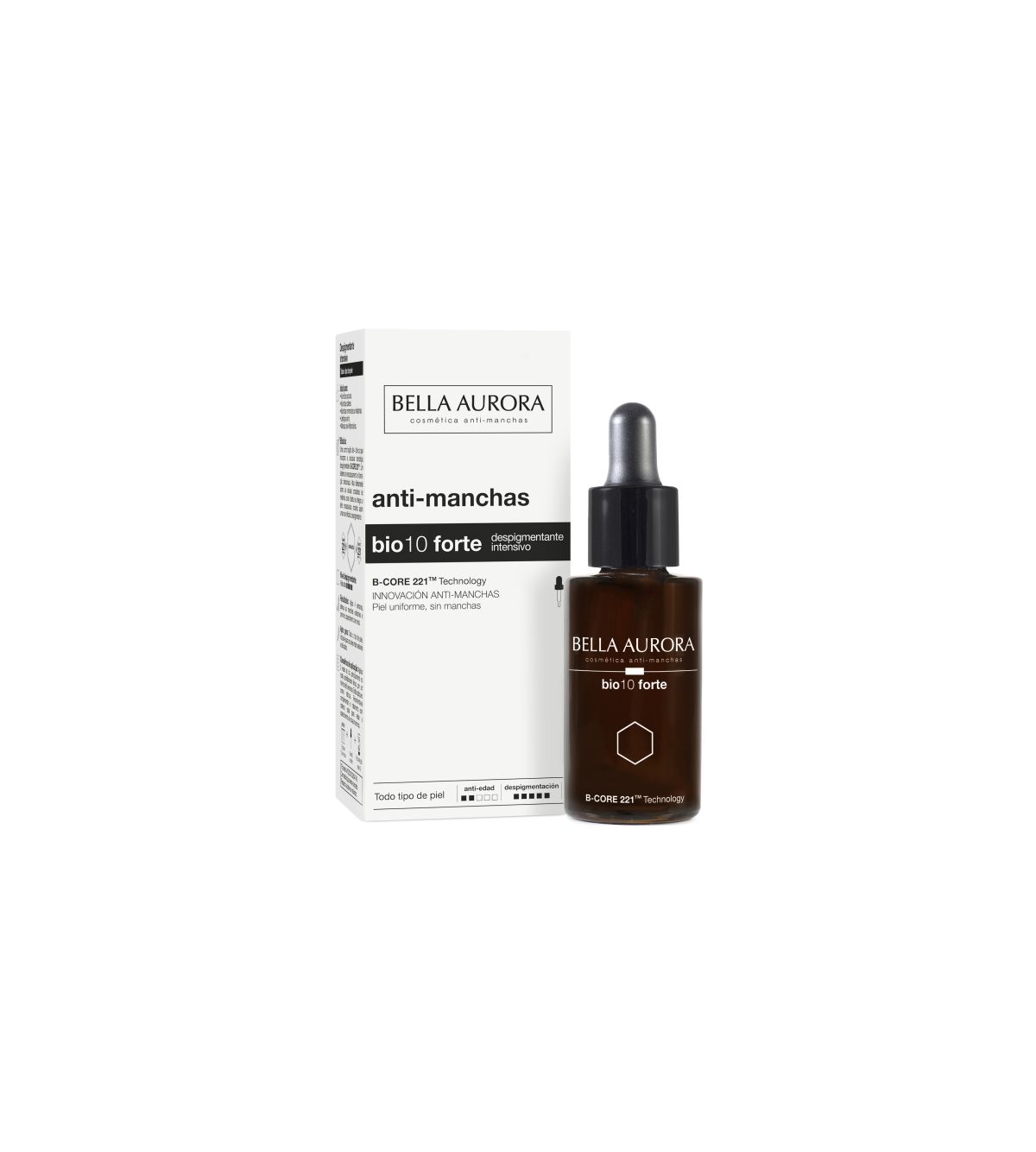 BELLA AURORA Bio10 Forte Nachtserum, 30 Ml – Anti-Flecken-Serum Für Hellere, Glattere Haut über Nacht