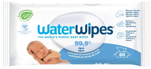 Toallitas para Bebé Bio, 60 uds - waterwipes