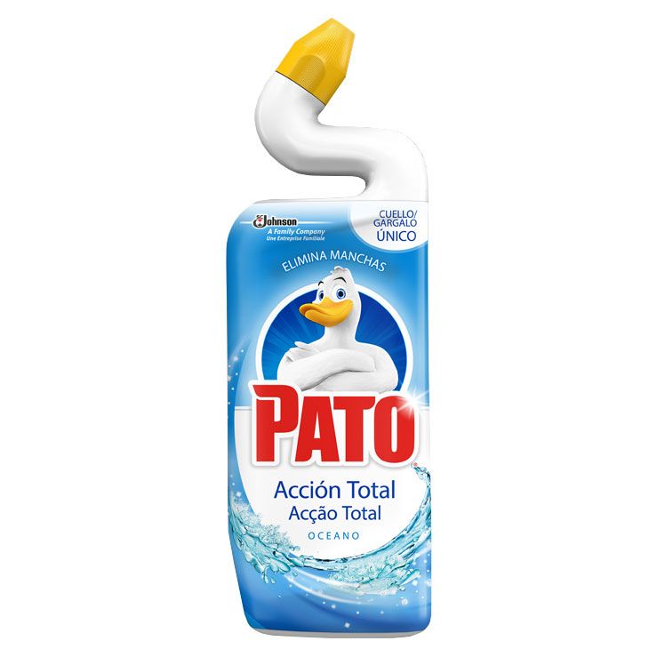 Pato Limpiador Wc Discos Activos 4 In 1 Marino Recambio Limpiador wc  desinfectante con aroma marino 12 uds