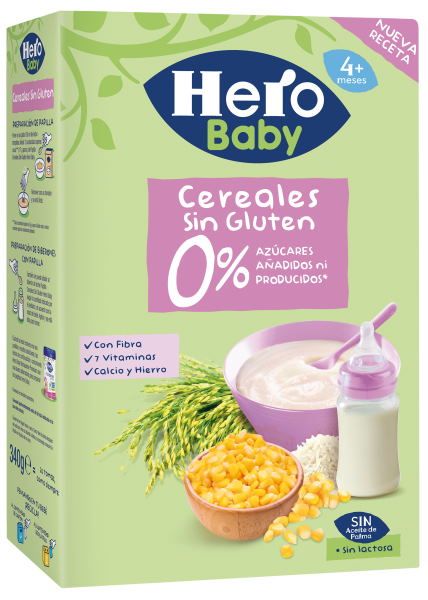 Baby Papilla Cereales Sin Gluten, 340 gr - hero